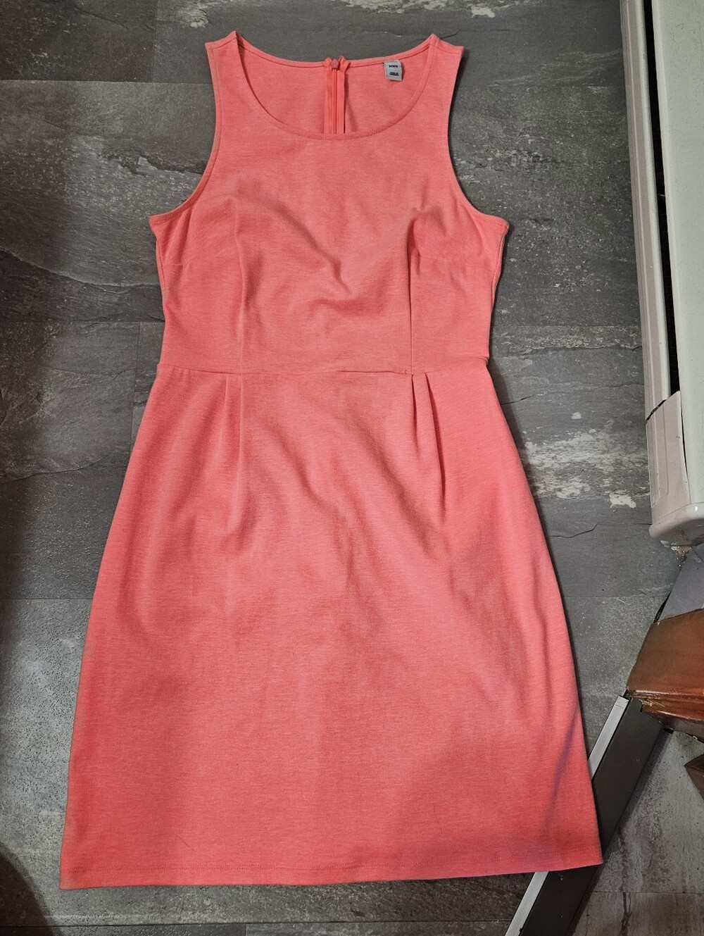 Old Navy Neon Orangy Pink Sleeveless Dress. Summer Vibes. Vibrant. Size M.